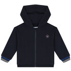Younger Boys Navy Blue & Blue 3 Piece Tracksuit , 2, hi-res